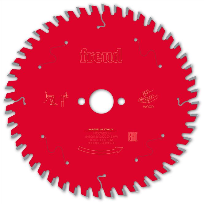 Hovedbilde 160x20 | Z48 | Tannbredde 1,8 mm | Tre | Freud sagblad | Passer også Festool | Sirkelsag