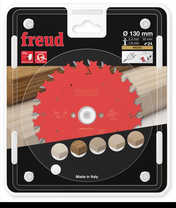 Hovedbilde 130x20 | Z24 | Tannbredde 2,4 mm | Tre | Freud sagblad for Sirkelsag