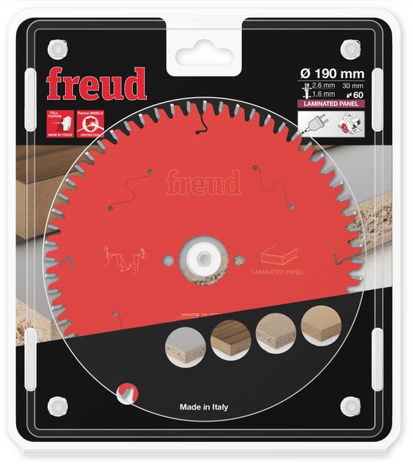Hovedbilde 190x30 | Z60 | Tannbredde 2,6 mm | Laminat | Freud sagblad for Sirkelsag