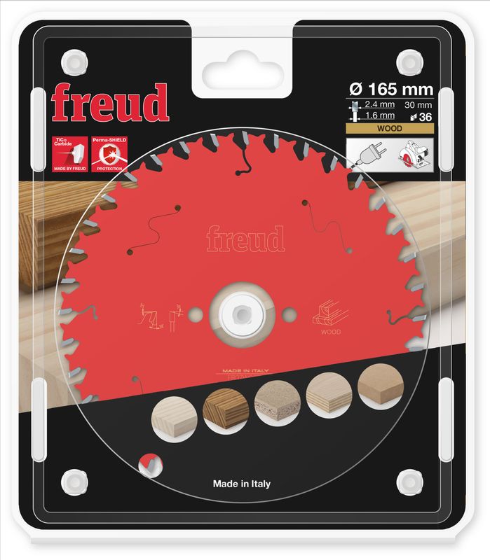 165x30 | Z36 | Tannbredde 2,4 mm | Tre | Freud sagblad for Sirkelsag