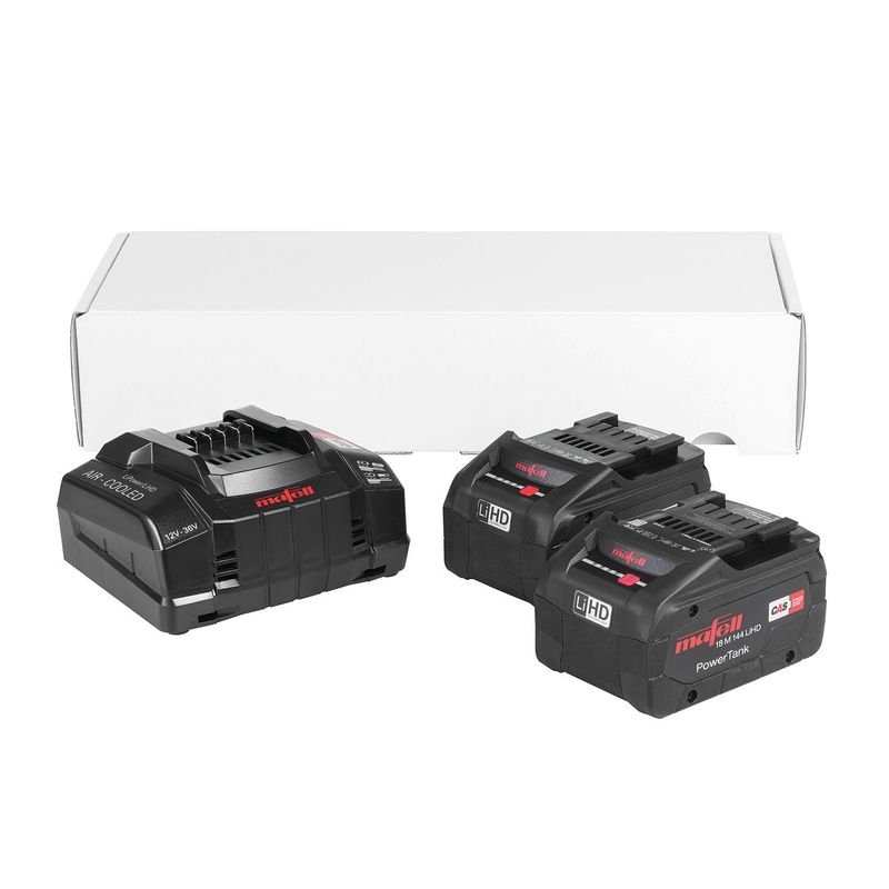 MAFELL Power-Set 3 – 2 × 18 V / 8,0 Ah LiHD-batterier + APS M+ hurtiglader – 209598