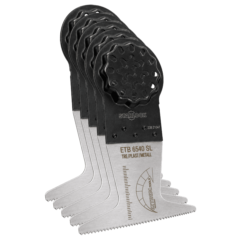 Multikutterblad 5 stk for tre - plast - metall 65x40mm