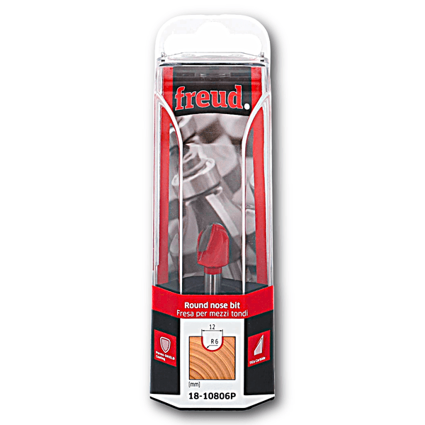Hovedbilde Freud Fresestål | Round Nose | 6 mm tange | Treverk