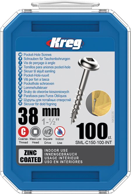 Hovedbilde  Kreg® lommehull-skruer | 38 mm | 100 stk.