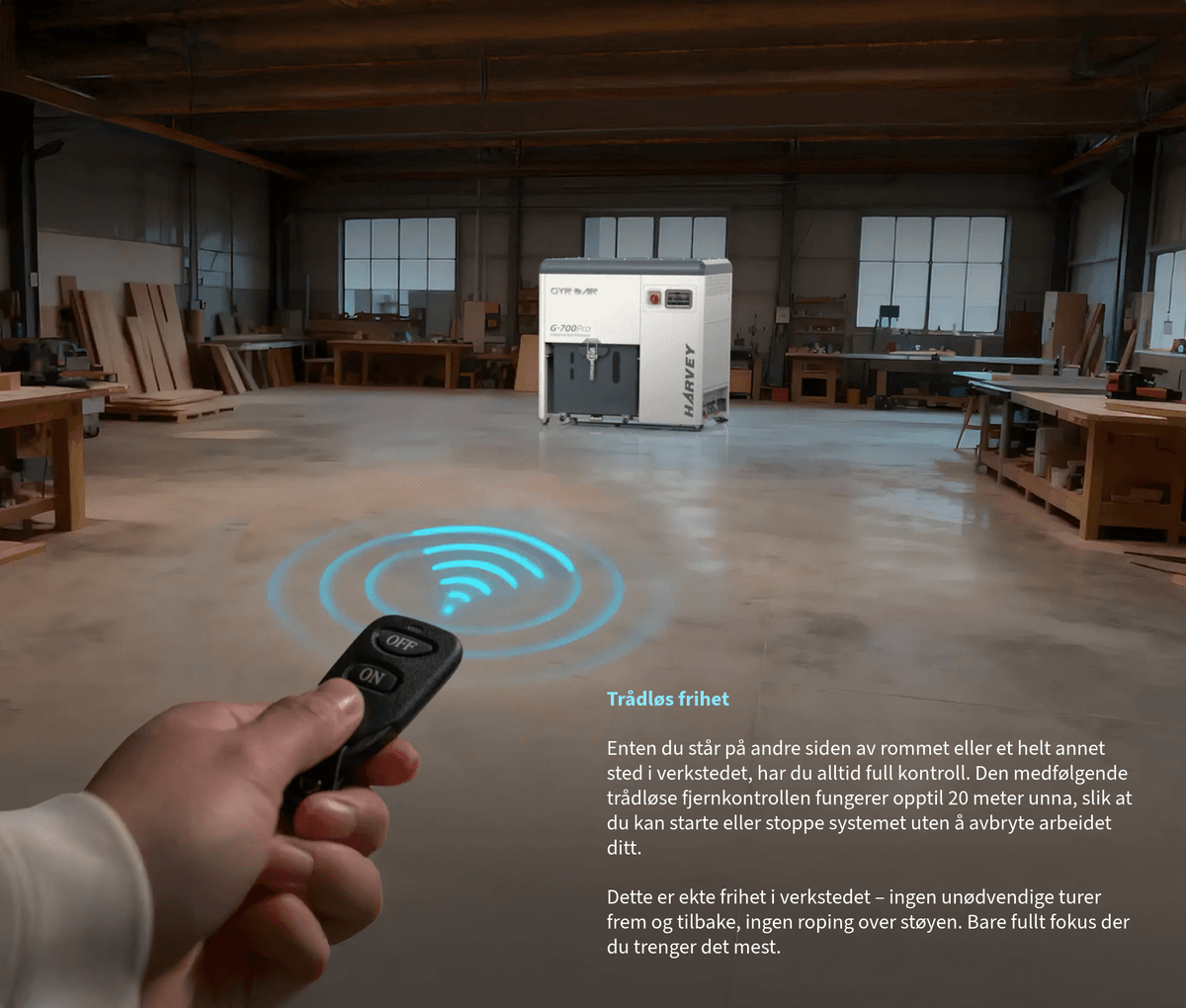 HARVEY GYRO AIR G-700Pro Støv og Sponavsug